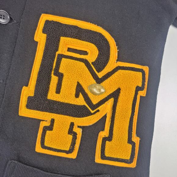 Vtg 50s 60s Champion Knitwear Rochester Cardigan Distressed Made In USA Sz 40 M - Picture 3 of 8